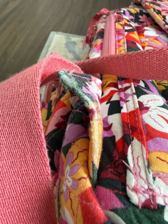 Vera Bradley Campus Backpack and Crossbody Lunchbox Pink Floral Pattern